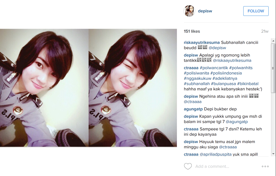 21 Polwan cantik ini dijamin bikin hati pria berdesir tak karuan, aw! 21 Polwan cantik ini dijamin bikin hati pria berdesir tak karuan, aw!