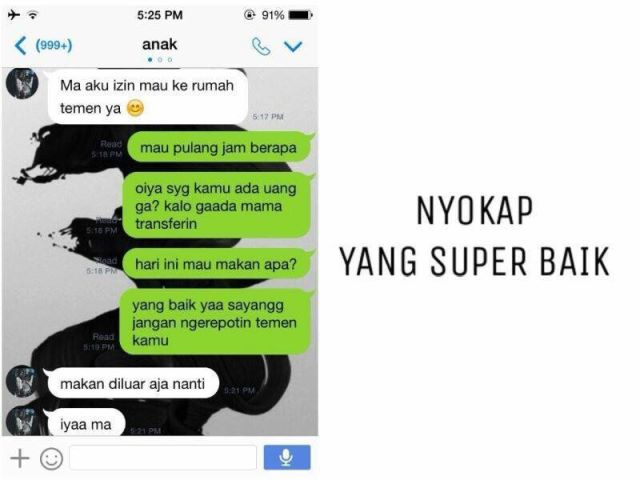 10 Tipe ibu-ibu zaman sekarang kalau balas SMS anaknya, lucu banget!