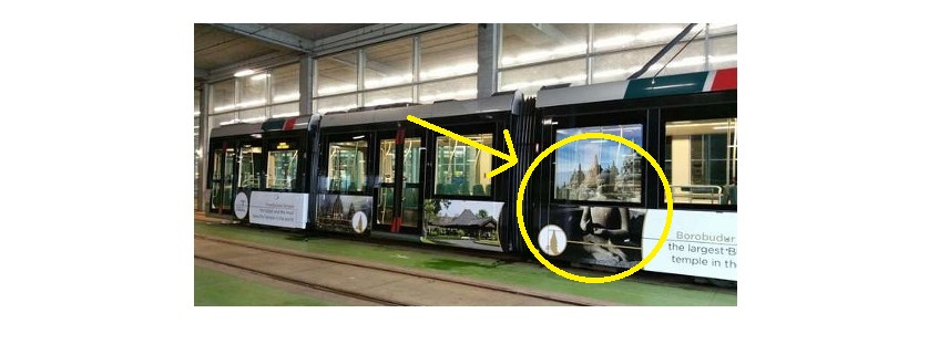 Gambar Borobudur dan Prambanan hiasi trem di Rotterdam, ada apa ya?