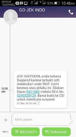 Curhatan istri dari driver yang disuspend dan didenda Go-Jek
