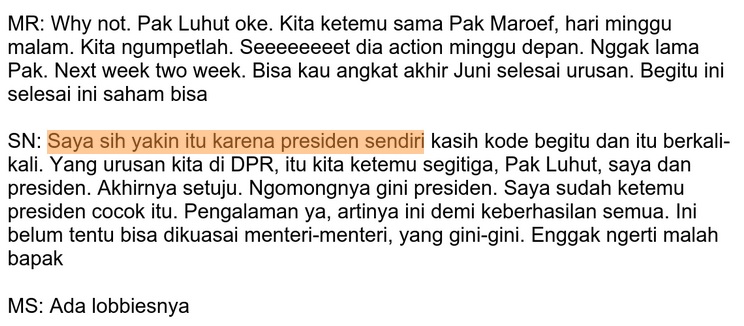 15 Fakta menarik dalam transkrip rekaman 'papa minta saham'