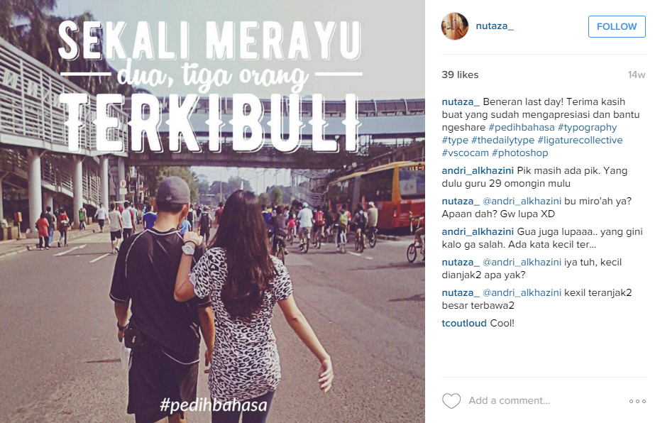 Pedihbahasa, pelesetan peribahasa yang bikin makjleb di hati!