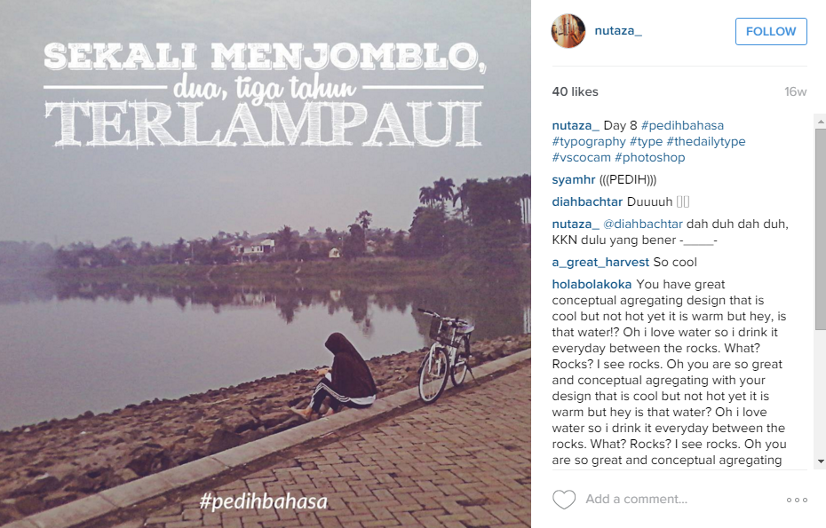 Pedihbahasa, pelesetan peribahasa yang bikin makjleb di hati!