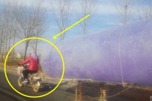 Di China ternyata gas elpijinya diwadahi pakai plastik, gile bener!