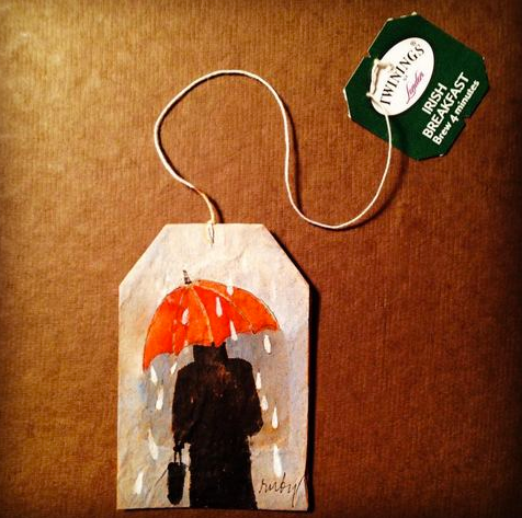 25 Karya seni yang nggak kamu sangka sebelumnya, dibuat dari teh celup