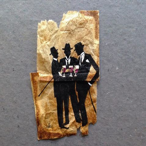 25 Karya seni yang nggak kamu sangka sebelumnya, dibuat dari teh celup