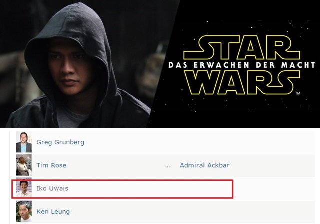 3 Aktor Indonesia ini dipastikan main di Star Wars: The Force Awakens