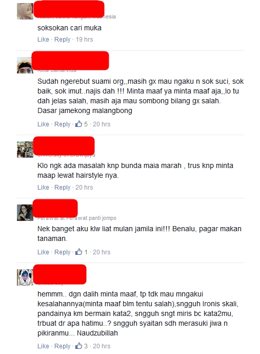 11 Tipe netizen tanggapi permintaan maaf Mulan pada Maia