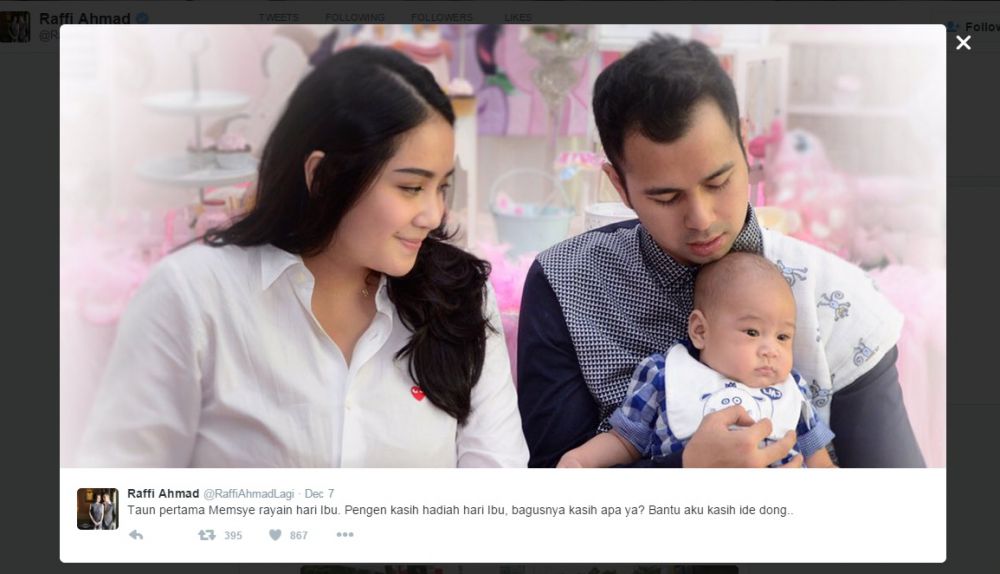 5 hal ini membuat Raffi Ahmad sangat bahagia di Bulan Desember