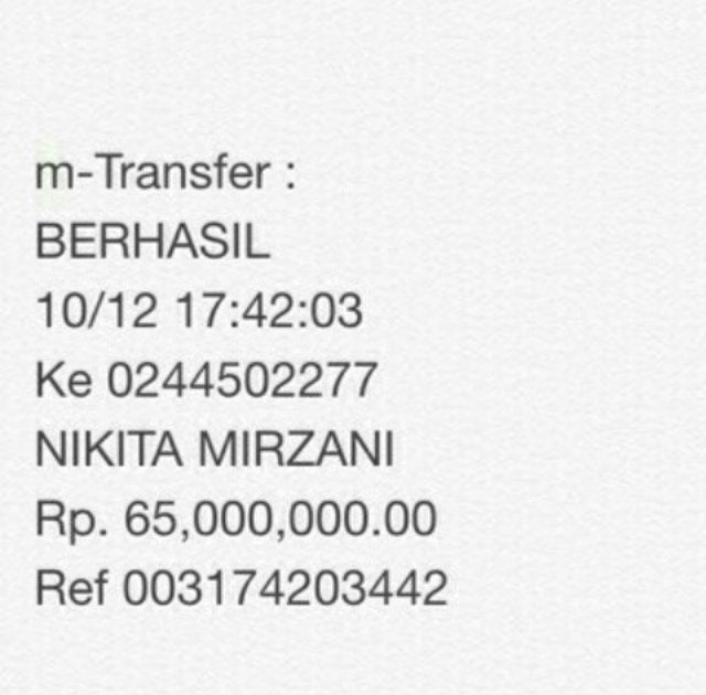 Kocak, SMS transfer gagal Nikita Mirzani ini bikin kamu geli sendiri Kocak, SMS transfer gagal Nikita Mirzani ini bikin kamu geli sendiri