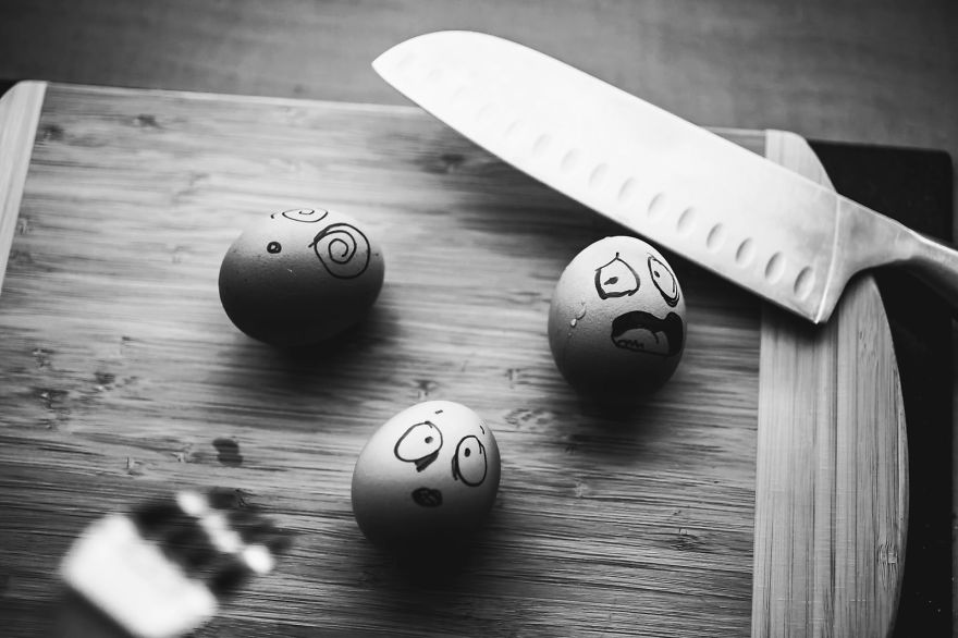 Tampilan telur-telur ini berubah jadi menggemaskan