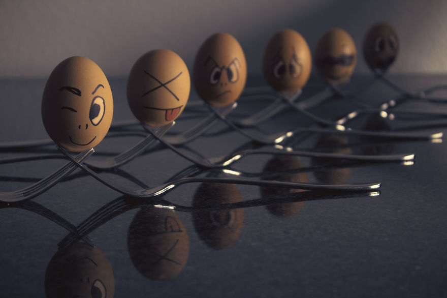 Tampilan telur-telur ini berubah jadi menggemaskan