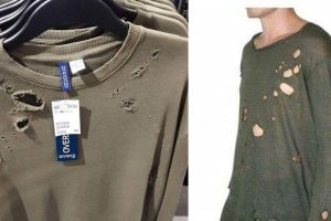 Tren fashion unik, kaos rombeng ini dijual ratusan ribu di mal