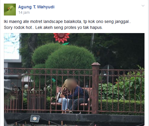 Ciuman di Alun-alun Tugu Malang, pasangan ini bikin geger netizen