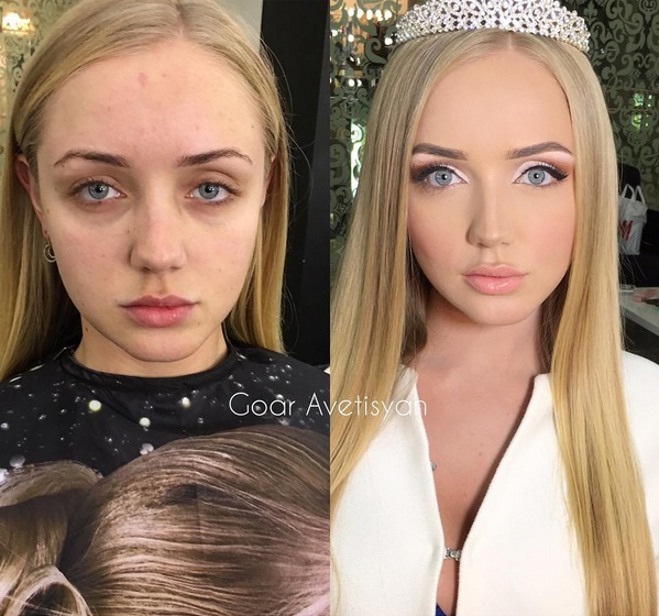 15 Foto ini buktikan kekuatan make up lebih dasyat dari Photoshop