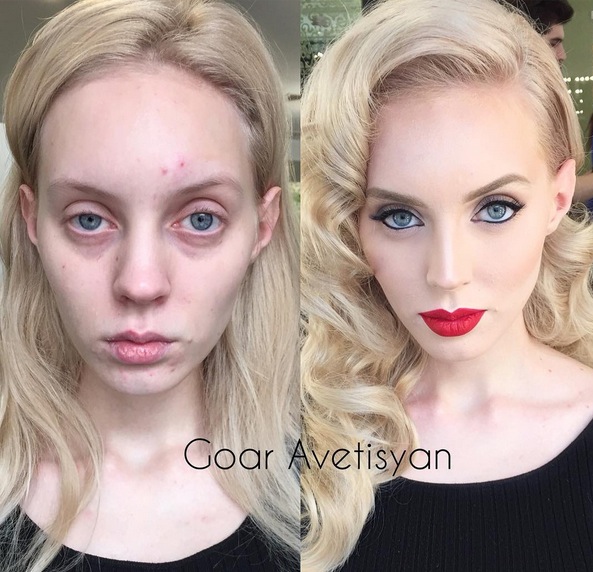 15 Foto ini buktikan kekuatan make up lebih dasyat dari Photoshop