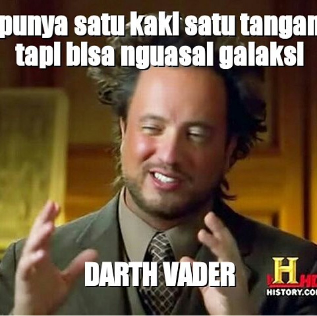 30 Meme kocak Star Wars ini bikin ketawa ngakak nggak berhenti! 30 Meme kocak Star Wars ini bikin ketawa ngakak nggak berhenti!