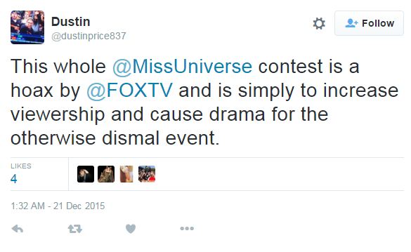  Kontroversi pengumuman Miss Universe cuma rekayasa rating?