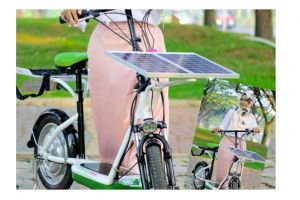 Hijabers cantik ini berhasil ciptakan sepeda tenaga surya, wow keren!