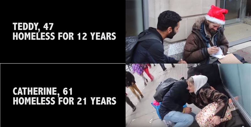  Pria muslim ini berikan kado Natal kepada pengangguran di jalanan