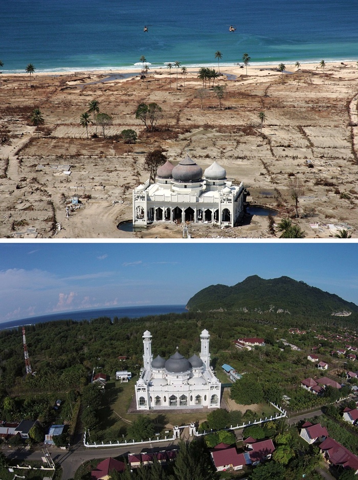 Potret kondisi terkini tempat-tempat yang dulu dihantam tsunami Aceh