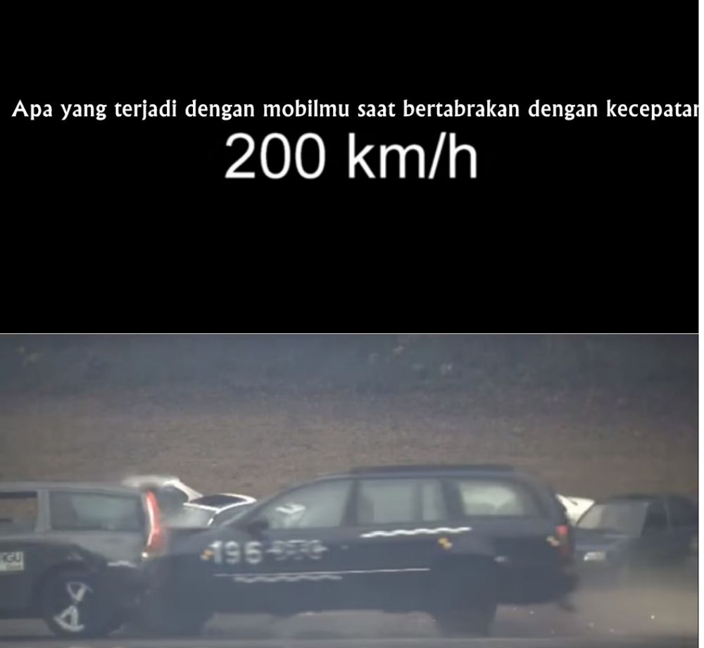  Ini yang terjadi pada mobilmu saat tabrakan dengan kecepatan tinggi
