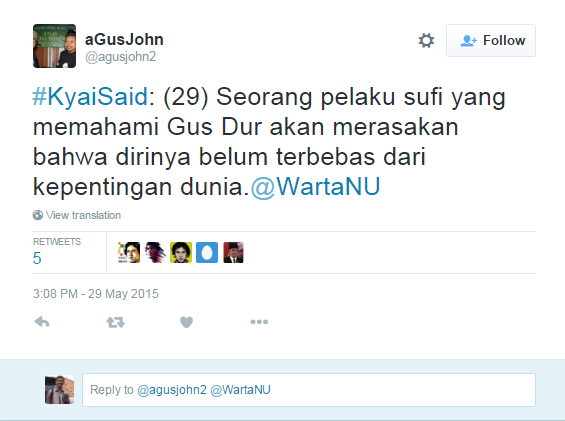 Ini kata netizen di haul Gus Dur ke-6