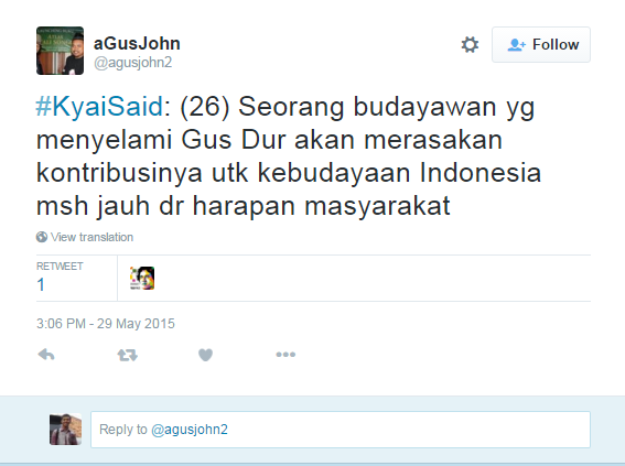 Ini kata netizen di haul Gus Dur ke-6