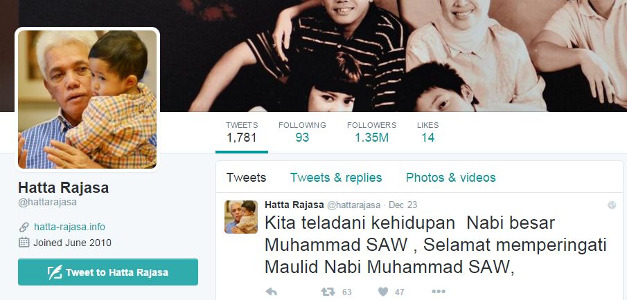 Ssttt, ini 10 tokoh Indonesia dengan followers Twitter 1 juta lebih