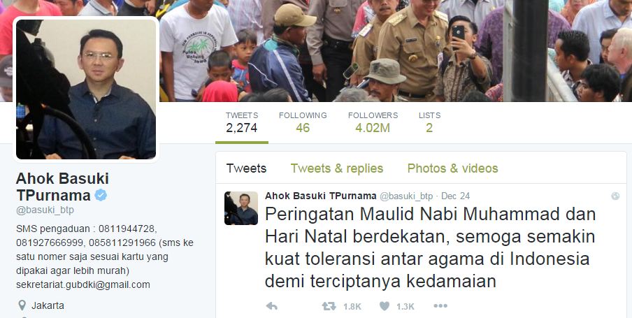 Ssttt, ini 10 tokoh Indonesia dengan followers Twitter 1 juta lebih