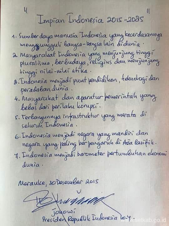 Ditanam di Kapsul Waktu, ini harapan Presiden Jokowi di 2085 Ditanam di Kapsul Waktu, ini harapan Presiden Jokowi di 2085