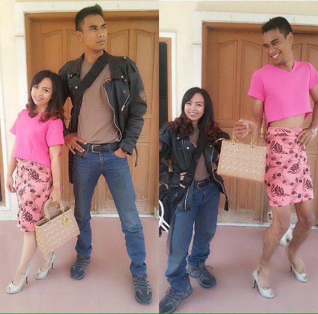Jomblo jangan lihat! Ini 15 foto lucu tren tukar baju pacar Jomblo jangan lihat! Ini 15 foto lucu tren tukar baju pacar