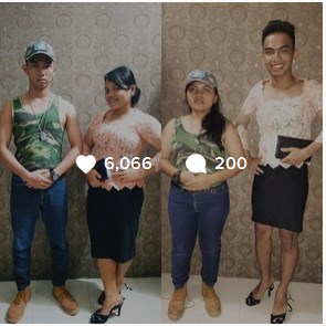 Jomblo jangan lihat! Ini 15 foto lucu tren tukar baju pacar Jomblo jangan lihat! Ini 15 foto lucu tren tukar baju pacar