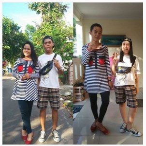 Jomblo jangan lihat! Ini 15 foto lucu tren tukar baju pacar Jomblo jangan lihat! Ini 15 foto lucu tren tukar baju pacar