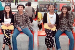 Jomblo jangan lihat! Ini 15 foto lucu tren tukar baju pacar