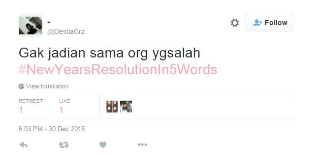 Resolusi jomblo di Twitter ini bikin semangat di 2016, perjuangkan!