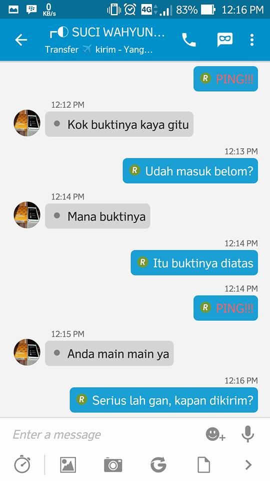 Netizen ini sukses kerjai penipu jualan online, bikin ngakak deh! Netizen ini sukses kerjai penipu jualan online, bikin ngakak deh!