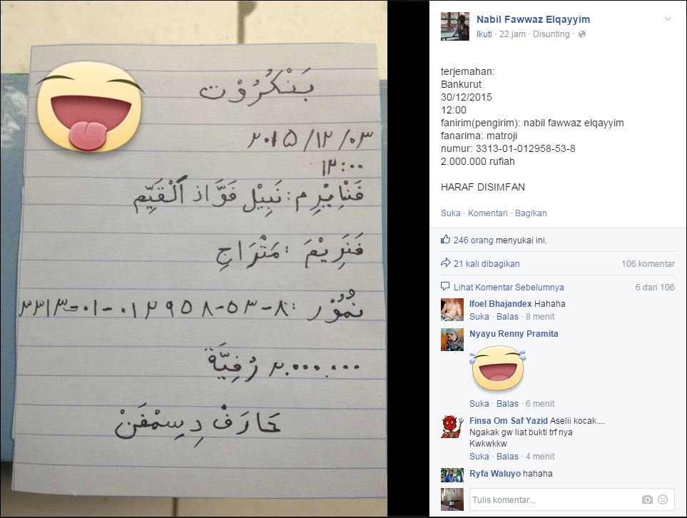 Netizen ini sukses kerjai penipu jualan online, bikin ngakak deh! Netizen ini sukses kerjai penipu jualan online, bikin ngakak deh!