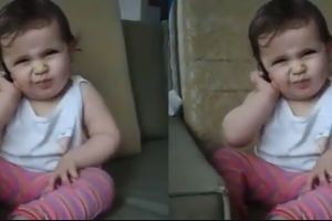 Reaksi balita 'telpon-telponan' ini bikin kamu pengen cepet punya anak