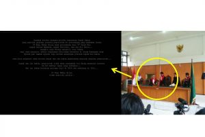 Hakim loloskan terlapor pembakar hutan, situs PN Palembang diretas