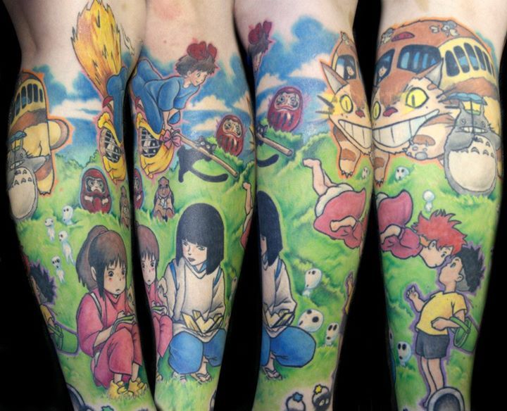 VitaliTree Tattoo Care  Studio Ghibli sleeve by todays featured artist  coringilbert   Facebook