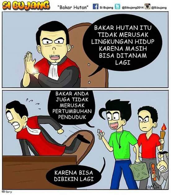 10 Meme kecam Hakim Parlas Nababan soal bakar hutan, bikin kamu geram!