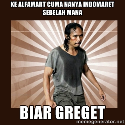 Meme-meme Indomaret vs Alfamart ini dijamin bikin kamu senyum sendiri