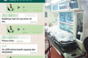 Putus cinta, pria ini stres lalu mencoba bunuh diri terjun ke sungai