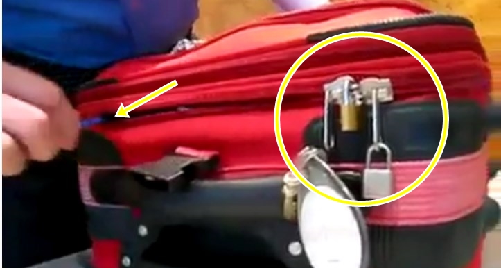 Cara ini biasa digunakan pencuri bobol tas koper bergembok