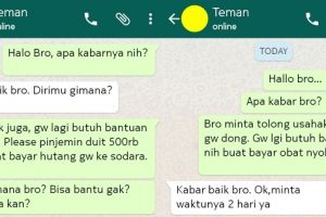 Percakapan pesan ini tunjukkan betapa sulitnya tagih utang ke teman
