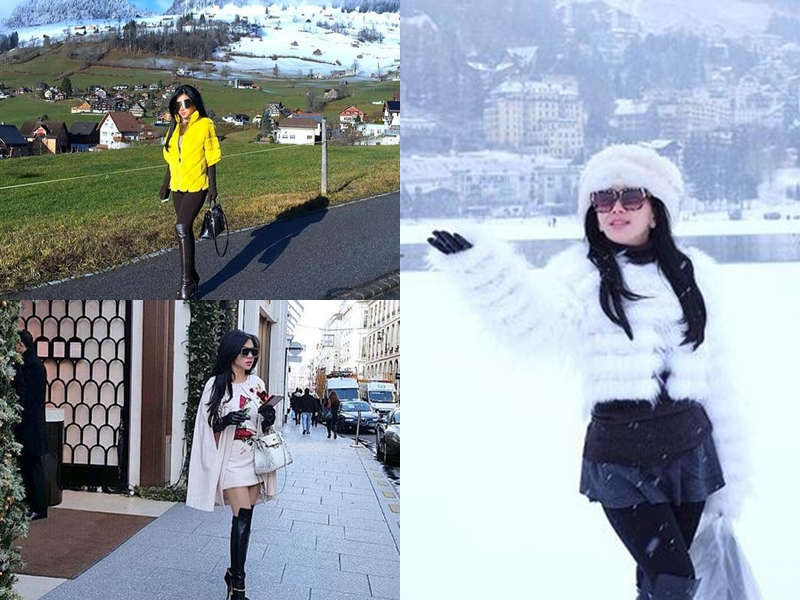 Kumpulan video Syahrini saat liburan ke luar negeri, cetar membahana!