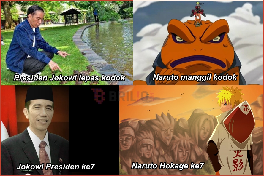 Lepas kodok di Istana, Presiden Jokowi dibilang mirip Naruto