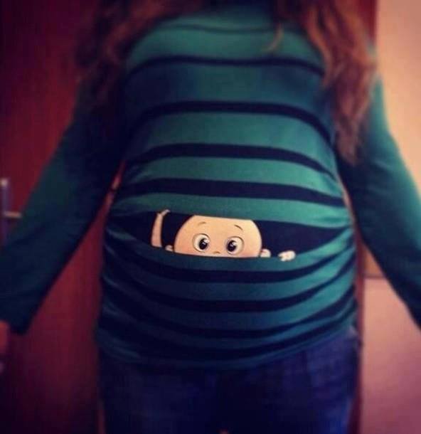 Desain kaos unik ini khusus untuk ibu hamil, jadi ingin cepat nikah