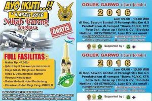 Nikah massal gratis ini imingi ijab & kabul di pesawat tempur, keren!